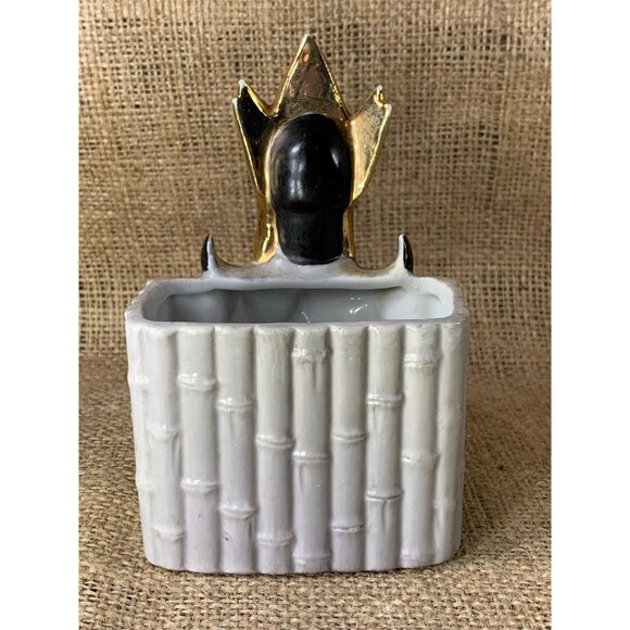 Vintage Noritake Bali Dancer Hand Painted Planter Made in Japan AS IS - Picture 4 of 10